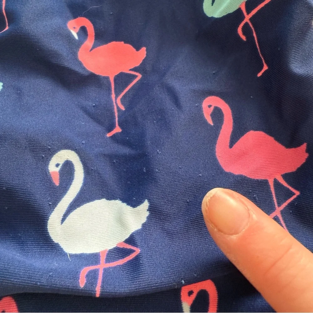 Baby‎ Gap Girls Flamingo One-Piece Swimsuit Navy Pink Size 3 Years